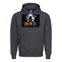 Smoke bigfoot believe christmas Zipper Hoodie - FaDigitalArtStudio