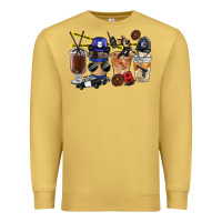 Antique Gold Police Coffee Cups Premium Sweatshirt - FaDigitalArtStudio