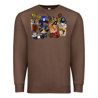 Chestnut Police Coffee Cups Premium Sweatshirt - FaDigitalArtStudio