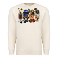 Sandshell Police Coffee Cups Premium Sweatshirt - FaDigitalArtStudio