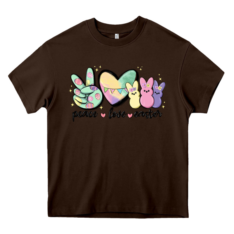 Peace Love Peeps Heavy Core Tee by MaliasSmallBusiness | Teevron