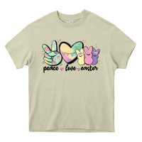 Mossy peace love peeps Heavy Core Tee - MaliasSmallBusiness