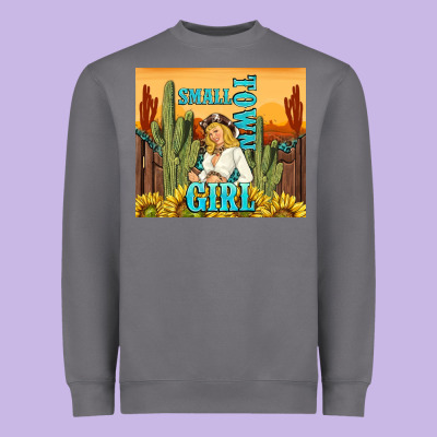 Small Town Girl Heavyweight Sweatshirt Designed By Tumblerdesignbyshophia