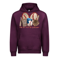 Mauve Wine take me out to the ballgame Urban Hoodie - RacoonDesign