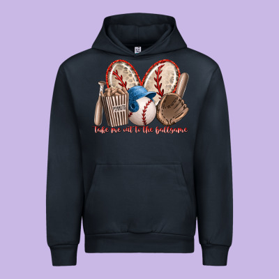 Take Me Out To The Ballgame Urban Hoodie Designed By Racoondesign
