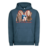 Pigment Midnight Navy take me out to the ballgame Urban Hoodie - RacoonDesign