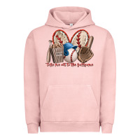 Pigment Salmon take me out to the ballgame Urban Hoodie - RacoonDesign