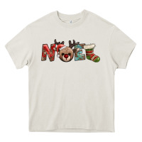 Cream noel with sock and reindeer Heavy Core Tee - AdoDesignShop
