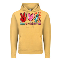 Vintage Mustard peace love phlebotomy Vintage Hoodie - Artiststas