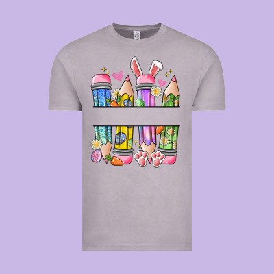 Easter Teacher Pencils Vintage Tee Designed By Artiststas