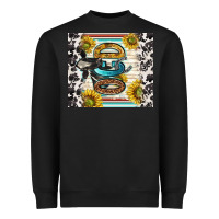 Black ocd with cow Heavyweight Sweatshirt - TumblerDesignByShophia