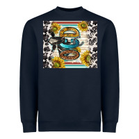 Navy ocd with cow Heavyweight Sweatshirt - TumblerDesignByShophia