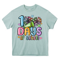 Arona 100 days of school cheer Heavy Core Tee - MaliasSmallBusiness