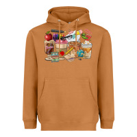 Meerkat Teacher Coffee Cups Heavyweight Hoodie - FaDigitalArtStudio
