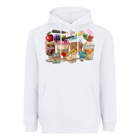 White Teacher Coffee Cups Heavyweight Hoodie - FaDigitalArtStudio
