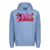Colony Blue Heart breaker Valentine's Day Premium Hoodie - FaDigitalArtStudio