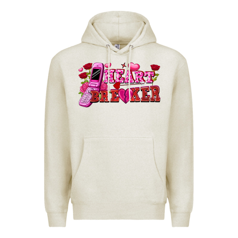 Heart Breaker Valentine's Day Premium Hoodie by FaDigitalArtStudio | Teevron