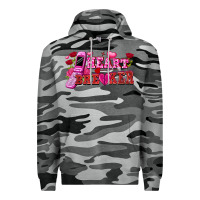 Slate Camo Heart breaker Valentine's Day Premium Hoodie - FaDigitalArtStudio