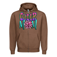 Chestnut cheer mom Zipper Hoodie - OliviaCreatesArt
