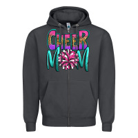 Smoke cheer mom Zipper Hoodie - OliviaCreatesArt