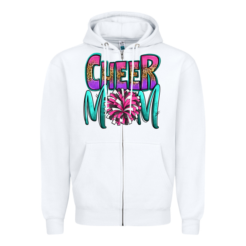 Cheer Mom Zipper Hoodie by OliviaCreatesArt | Teevron