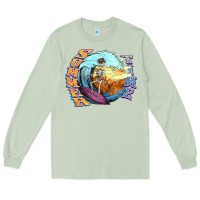 Matcha summer time skeleton surfing Long Sleeve Tee - NancyCooperArtShop