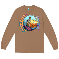 Toasted Coconut summer time skeleton surfing Long Sleeve Tee - NancyCooperArtShop