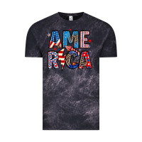 Cloud Black america 4th of july Vintage Tee - Artiststas