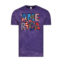 Cloud Purple america 4th of july Vintage Tee - Artiststas