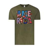 Vintage Olive america 4th of july Vintage Tee - Artiststas
