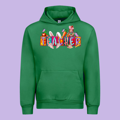 Teacher Easrter Day Urban Hoodie Designed By Racoondesign