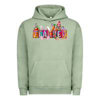 Pigment Oil Green teacher easrter day Urban Hoodie - RacoonDesign