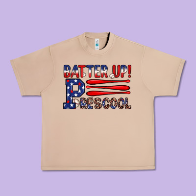 Batter Up Preschool Urban Heavy Tee Designed By Jahusdesignshop