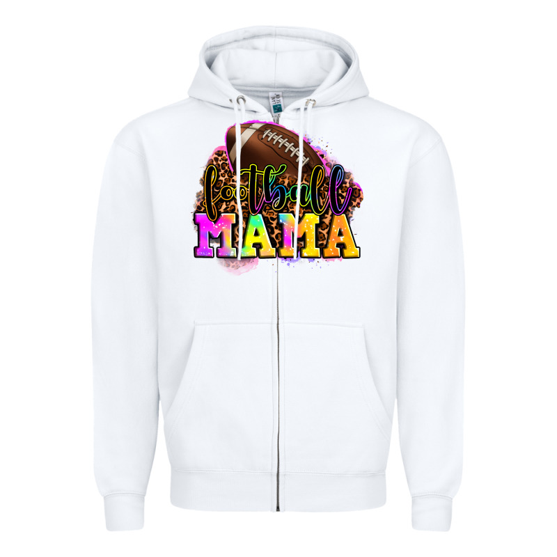 Football Mama Zipper Hoodie by OliviaCreatesArt | Teevron