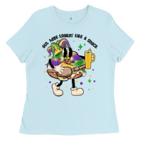 Baby Blue out here lookin like a snack king cake mardi gras Ladies Tee - MaliasSmallBusiness