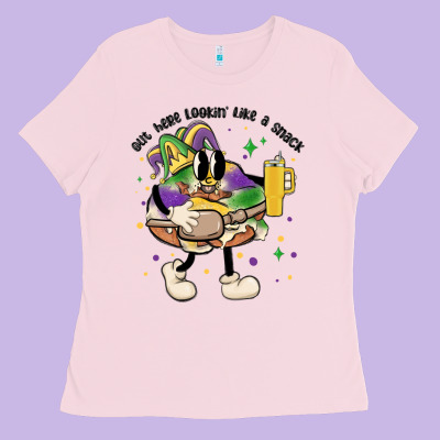Out Here Lookin Like A Snack King Cake Mardi Gras Ladies Tee Designed By Maliassmallbusiness