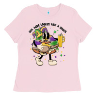 Bubblegum Pink out here lookin like a snack king cake mardi gras Ladies Tee - MaliasSmallBusiness