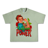Oil Green latina power strong woman Urban Heavy Tee - Jasminsmagicworld