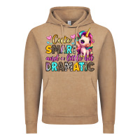 Vintage Coffee cute smart and a little bit dramatic Vintage Hoodie - Artiststas
