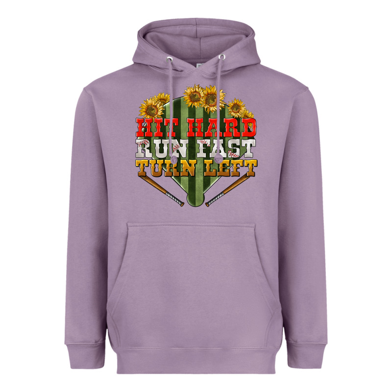 Hit Hard Run Fast Turn Left Heavyweight Hoodie by BundleAndBundleShop | Teevron