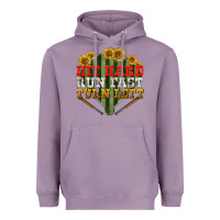 Lavender hit hard run fast turn left Heavyweight Hoodie - BundleAndBundleShop