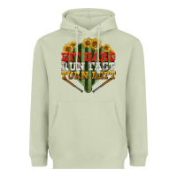 Matcha hit hard run fast turn left Heavyweight Hoodie - BundleAndBundleShop