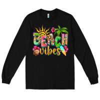 Black Beach vibes Long Sleeve Tee - NancyCooperArtShop