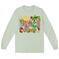 Matcha Beach vibes Long Sleeve Tee - NancyCooperArtShop