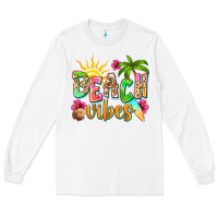 White Beach vibes Long Sleeve Tee - NancyCooperArtShop