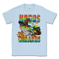 Dusty Blue Hocus Croakus Halloween Frog Classic Tee - LillyAllenDesigns