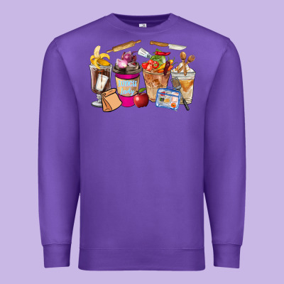 Lunch Lady Coffee Cups Premium Sweatshirt Designed By Fadigitalartstudio