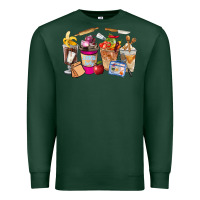 Sports Green Lunch Lady Coffee Cups Premium Sweatshirt - FaDigitalArtStudio