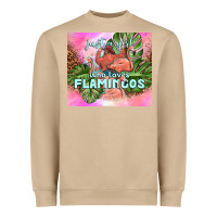 Mushroom just a girl who loves flamingo Heavyweight Sweatshirt - TumblerDesignByShophia