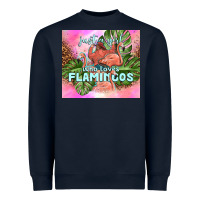Navy just a girl who loves flamingo Heavyweight Sweatshirt - TumblerDesignByShophia